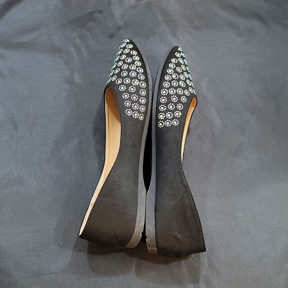 BRAND NEW FOREVER STUDDED POINTED TOE WOMEN"S BALLET FLATS - Picture 8 of 13